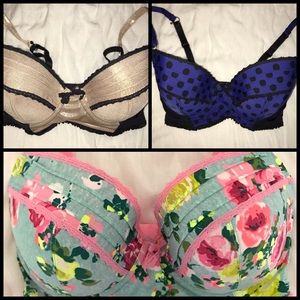 3 Kensie Bras! Size 32DD!